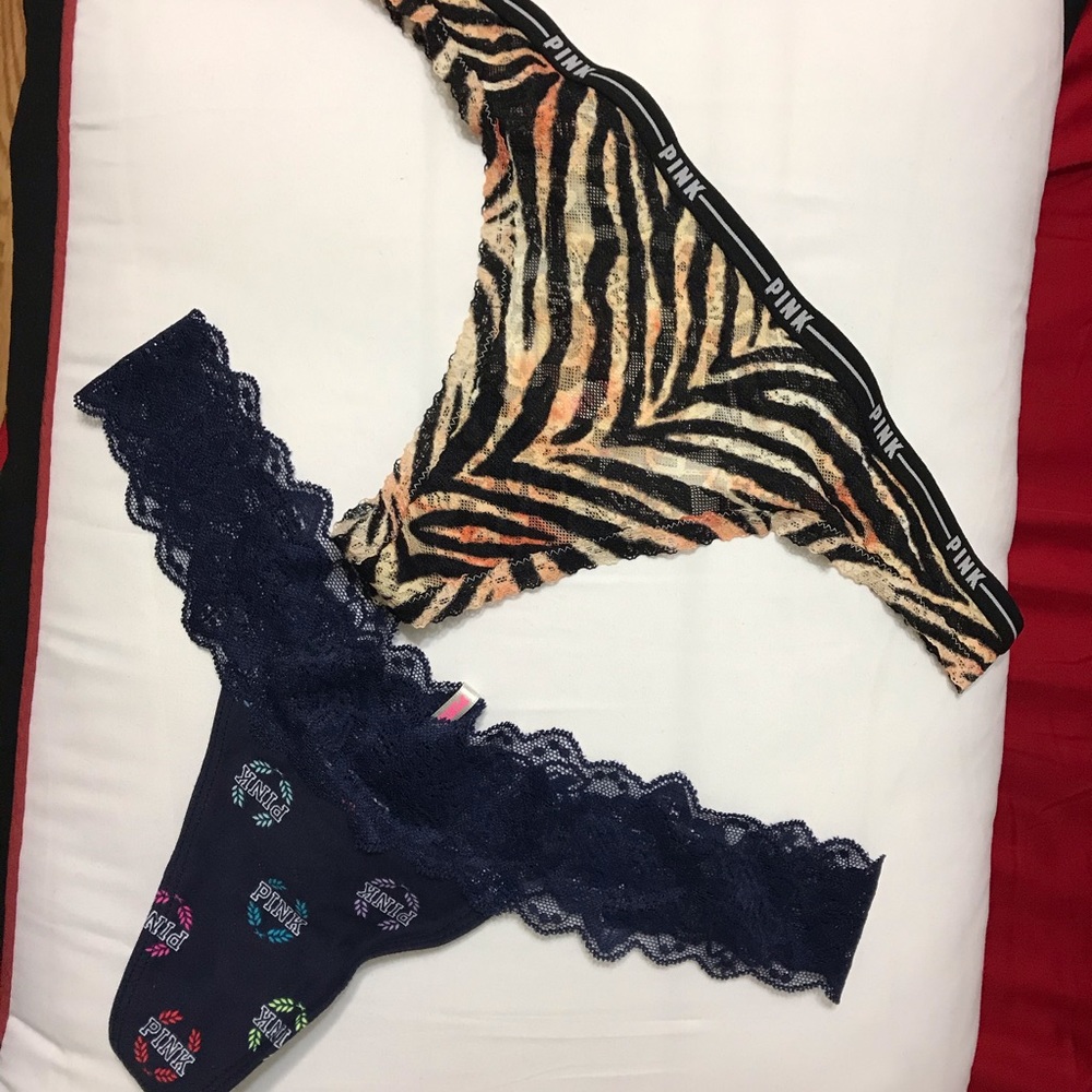 NWT 2 Victoria’s Secret Thongs Size L